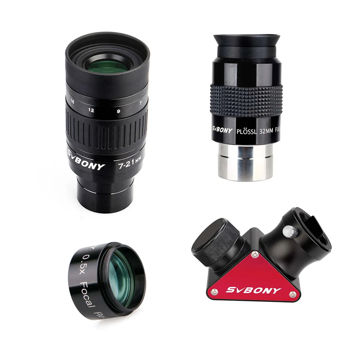 SVBONY SV135 7-21mm zoom eyepiece side view for telescope observing