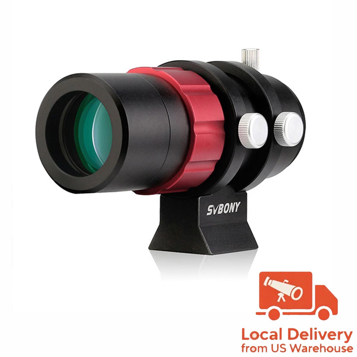 SVBONY SV165 30mm mini guide scope package contents for autoguiding