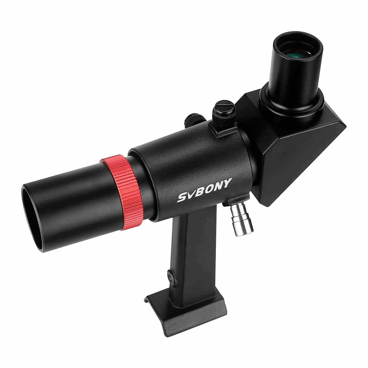 SVBONY SV182 6x30 right-angle correct-image finder scope with bracket for telescope aiming and star hopping