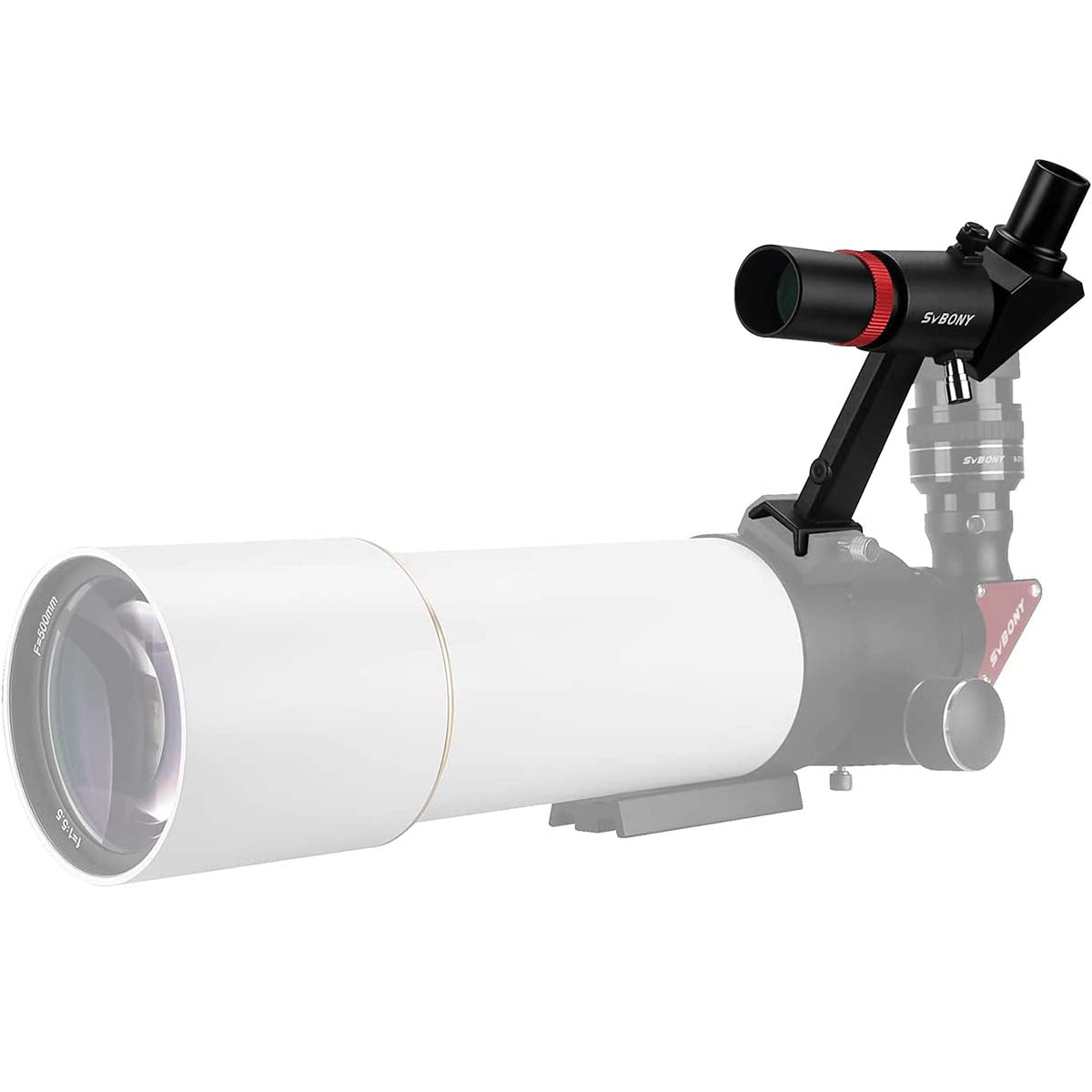 SVBONY SV182 6x30 right-angle correct-image finder scope with bracket for telescope aiming and star hopping