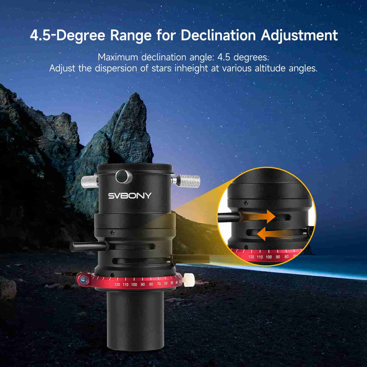 SVBONY SV199 1.25 inch atmospheric dispersion corrector ADC for planetary imaging and observing