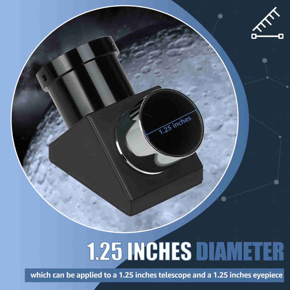 SVBONY SV221 90 degree mirror diagonal for lunar and planetary observing