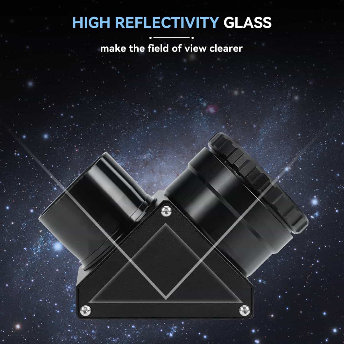 SVBONY SV223 2″ 90 degree Clicklock dielectric mirror star diagonal for visual observing