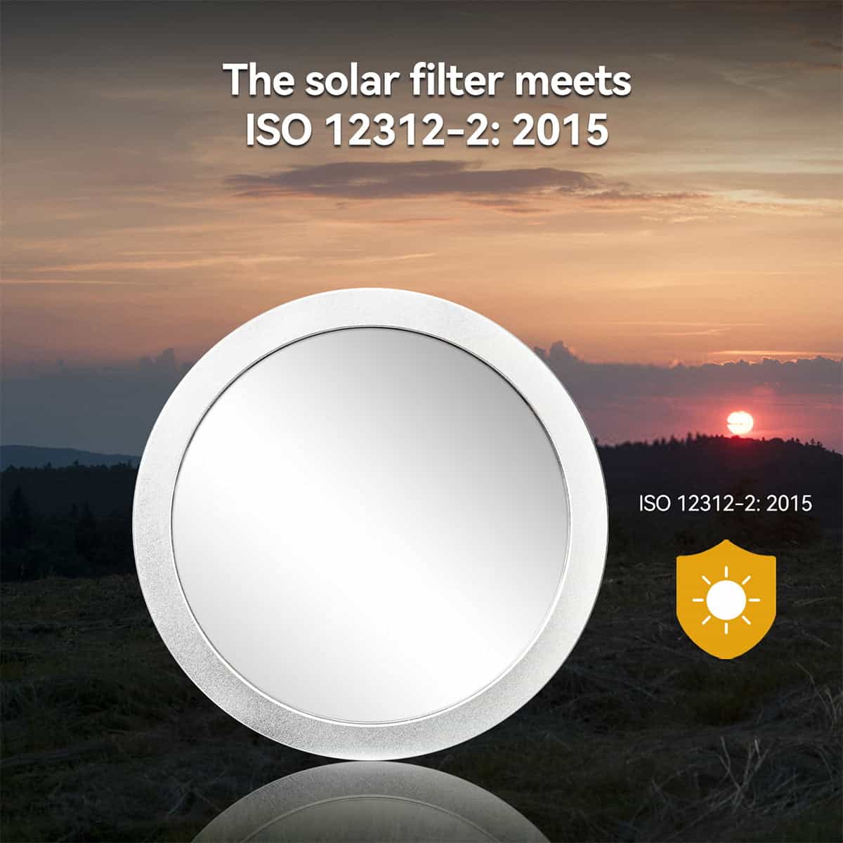 SVBONY SV229 103mm white-light solar filter cap for telescope solar observing