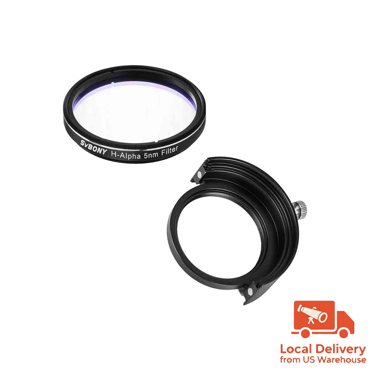 SVBONY SV227 2 inch H-alpha 5nm narrowband filter for deep-sky nebula imaging