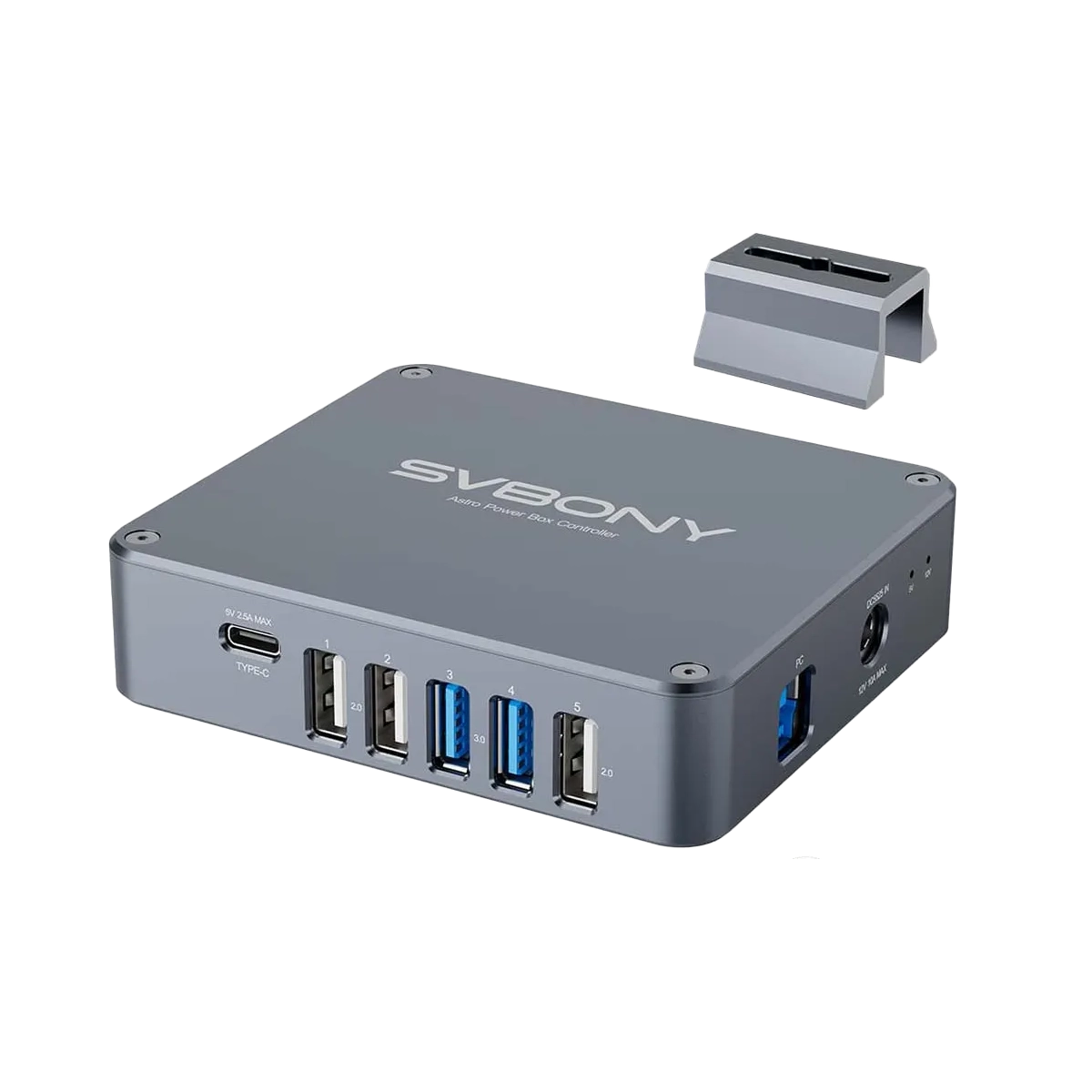 SVBONY SV241 Pro astro power controller with USB hub and dew heater ports for telescope imaging rigs