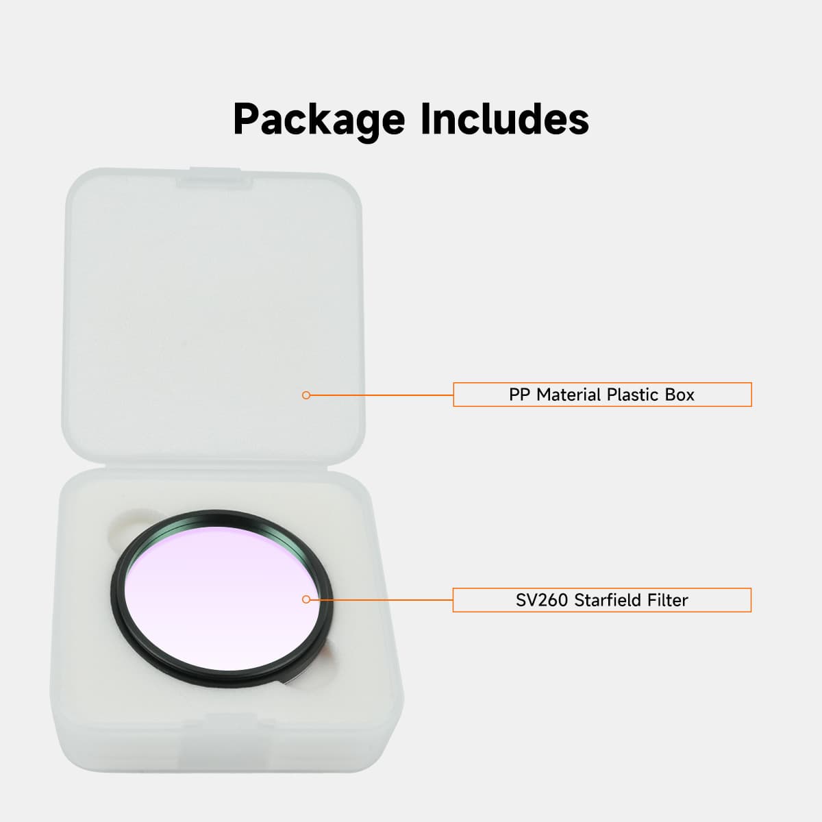 SVBONY SV260 2″ multi-bandpass light pollution filter for deep-sky and star-field astrophotography