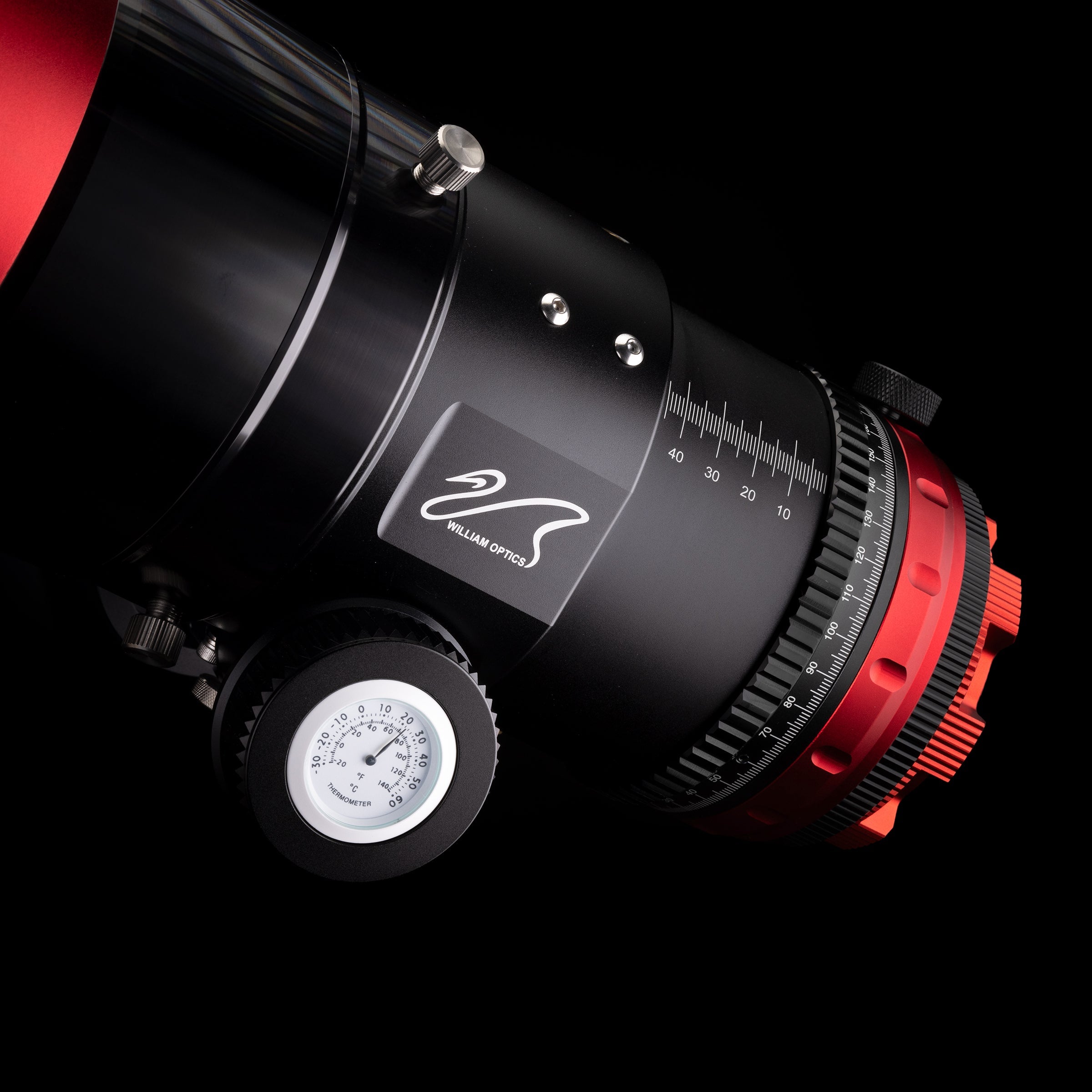 William Optics Fluorostar 156 3.7 inch rack and pinion focuser detail
