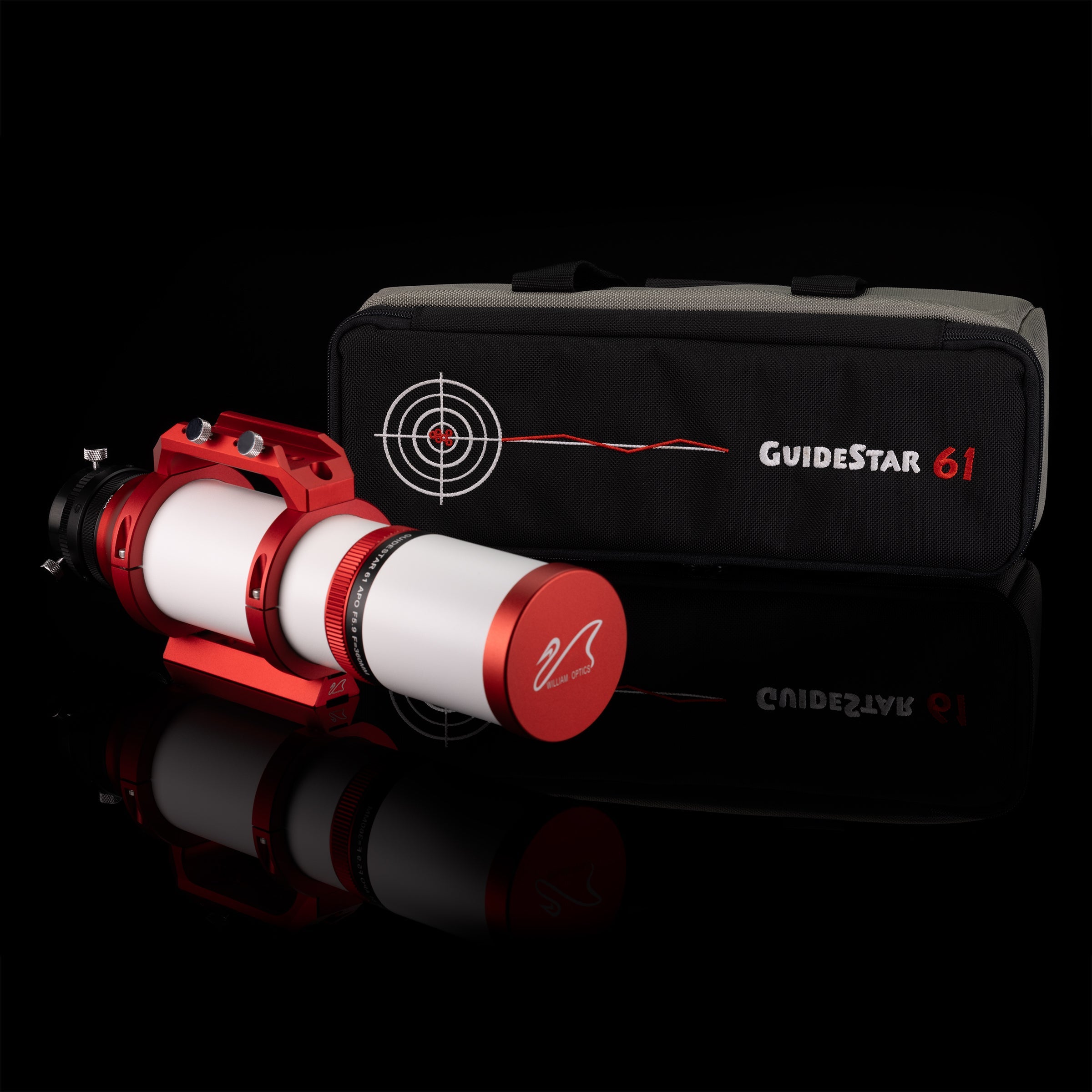 William Optics GuideStar 61mm FPL53 ED doublet guide scope perspective view