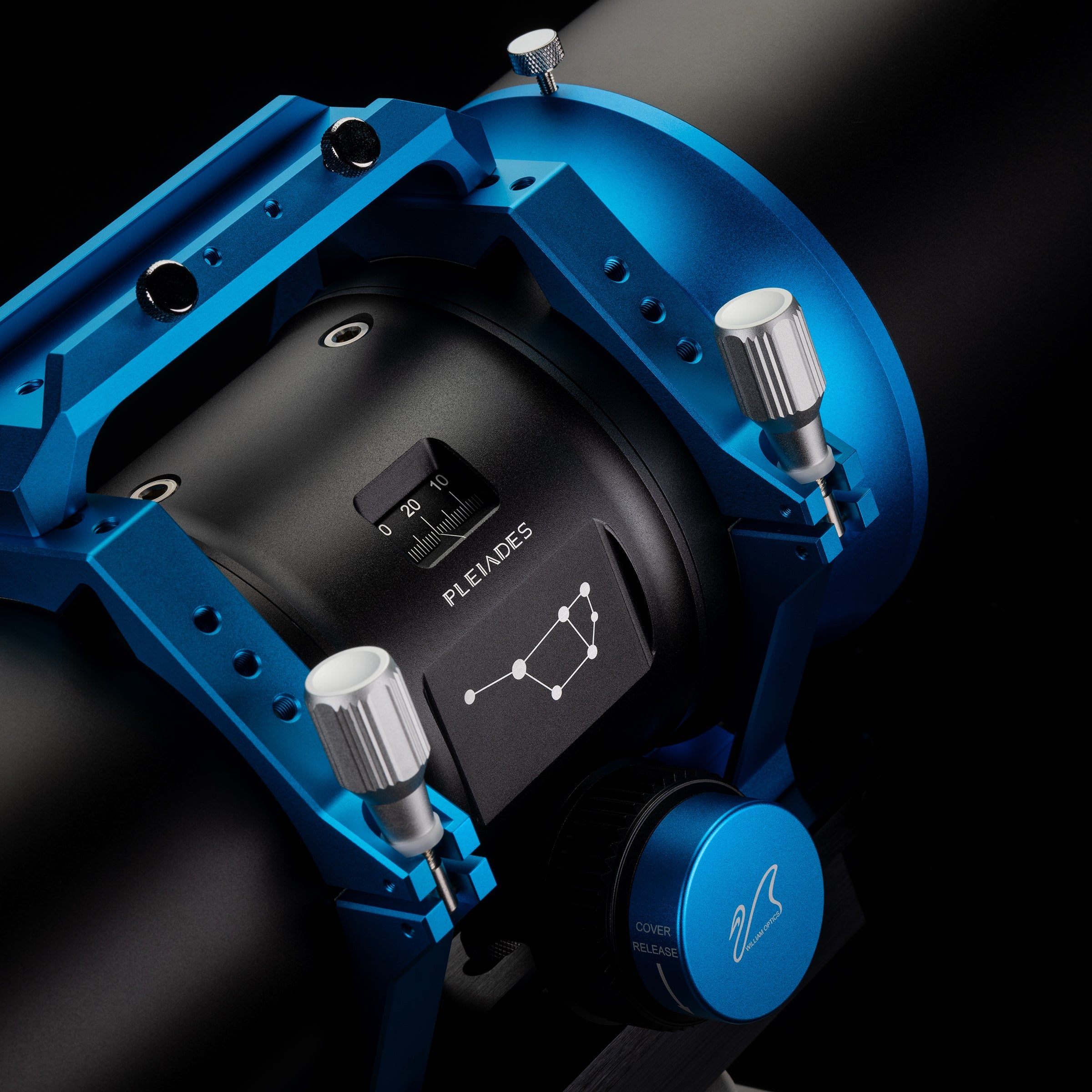 William Optics Pleiades 111 imaging hardware and focuser detail