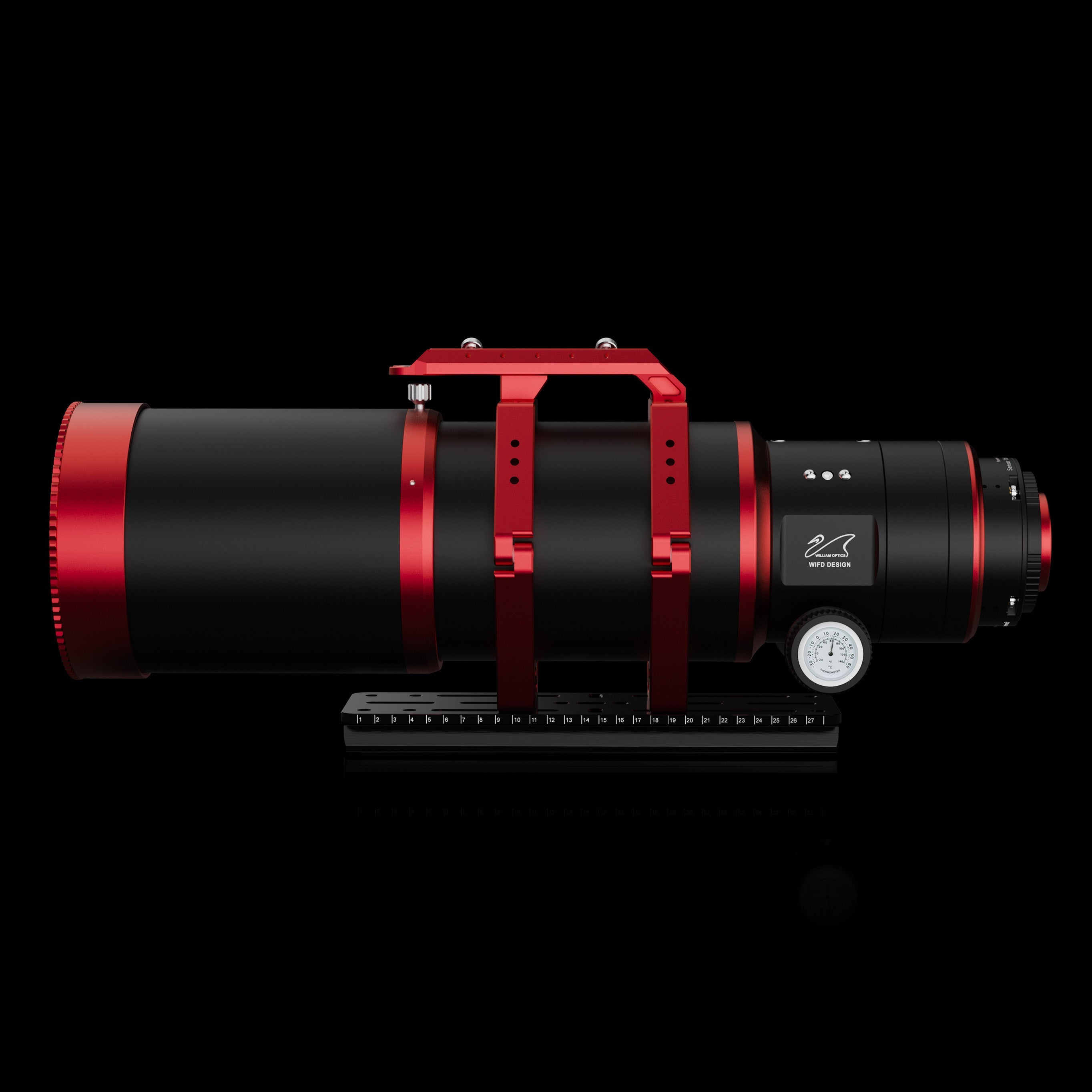 Side view of William Optics Ultra-Cat 108 astrophotography telescope