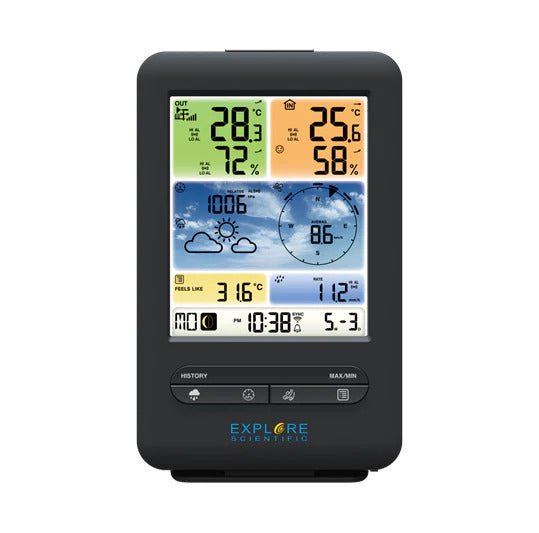 Explore Scientific 5-in-1 WiFi Professional Weather Station with Weather Underground