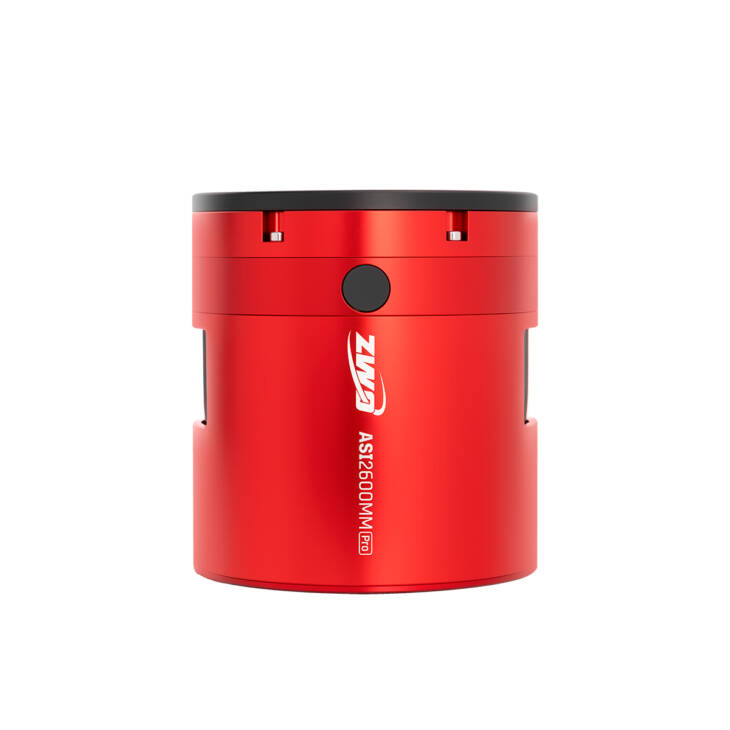 ZWO ASI2600MM Pro P25 cooled monochrome APS-C astronomy camera side view