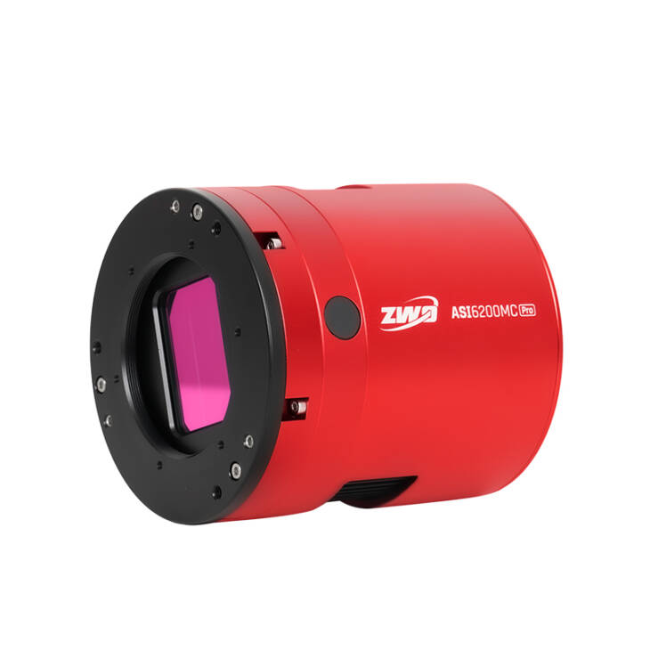 ZWO ASI6200MC Pro full frame cooled colour astronomy camera front view