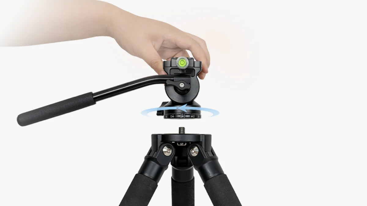 ZWO TH10 tripod head setup on TC20 carbon fiber tripod