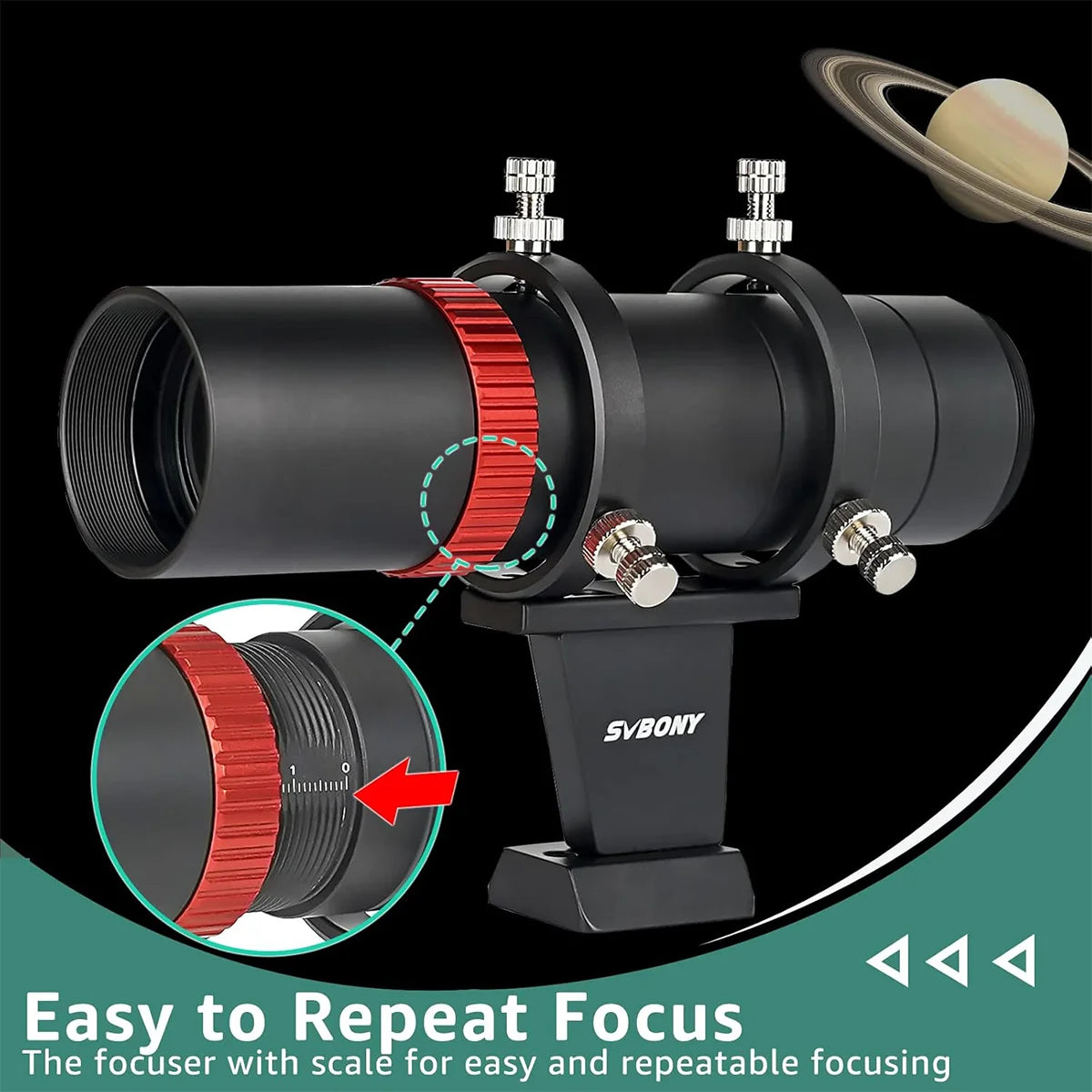 SVBONY SV165 40mm f/4 mini guide scope for autoguiding deep-sky astrophotography
