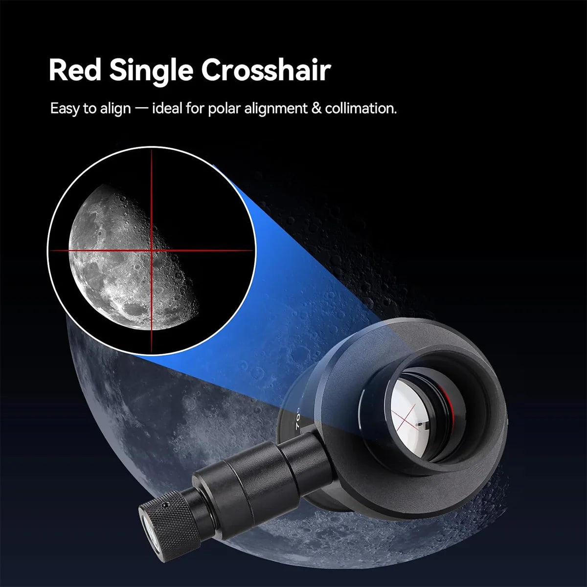 SVBONY SV152 20mm 70 degree 1.25 inch illuminated crosshair eyepiece for star centring and guiding