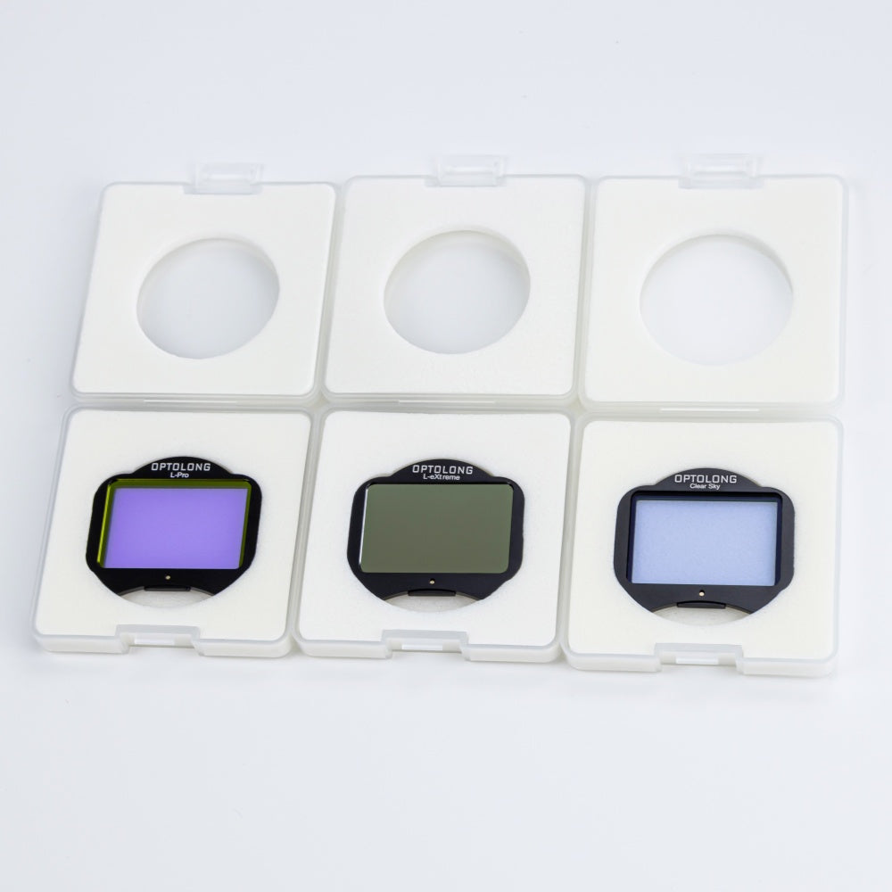 Optolong Nikon Z clip-in filter retail packaging with protective EVA lining