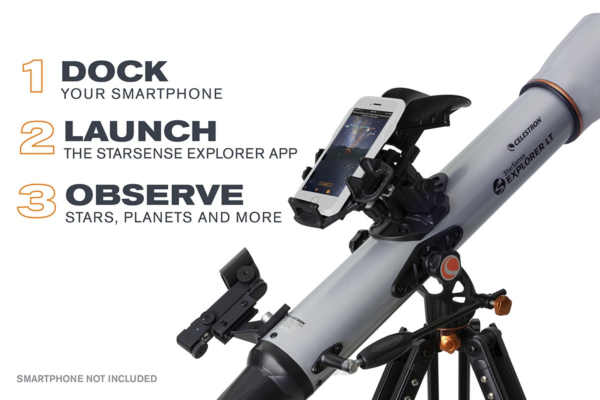 Celestron StarSense Explorer™ LT 80AZ Smartphone App-enabled Refractor Telescope