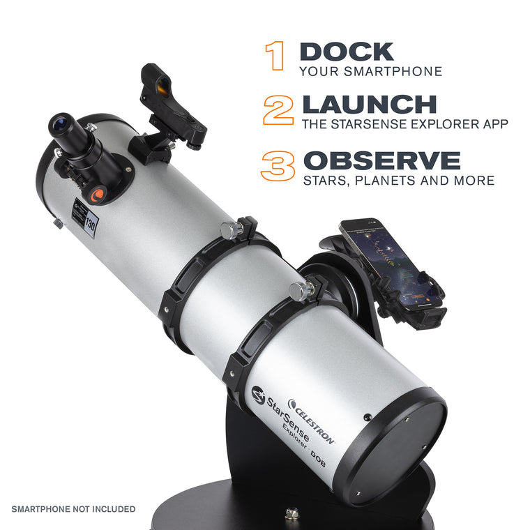 STARSENSE EXPLORER 130MM SMARTPHONE APP-ENABLED TABLETOP DOBSONIAN TELESCOPE