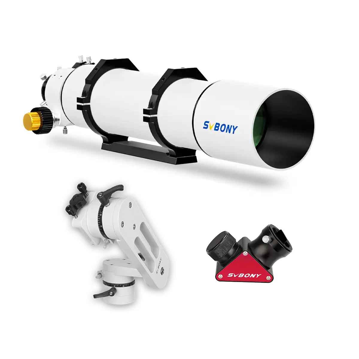 SVBONY SV48P 102mm achromatic refractor OTA details