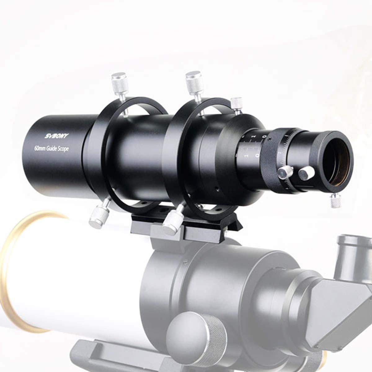 SVBONY SV106 60mm f/4 guide scope with helical focuser for autoguiding deep-sky astrophotography