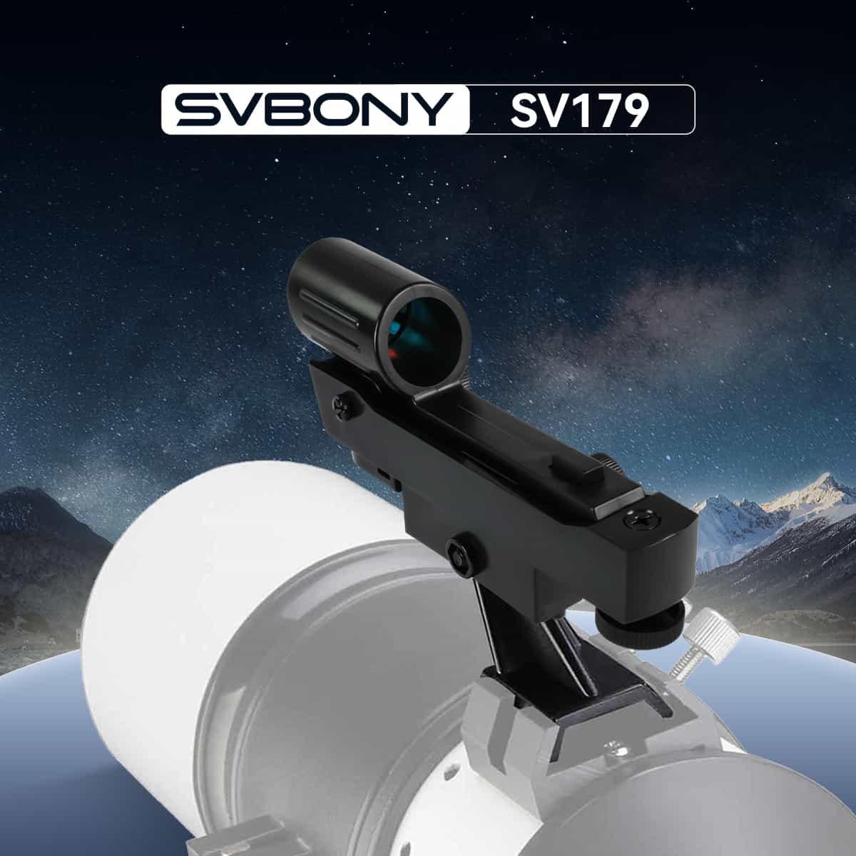 SVBONY SV179 red dot finder with dovetail base for telescope target acquisition
