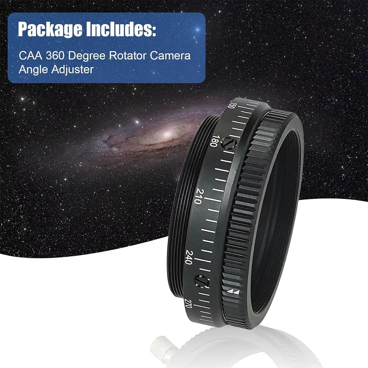 SVBONY SV210 M63 360 degree camera angle adjuster for SV550 80 f/6 deep-sky astrophotography