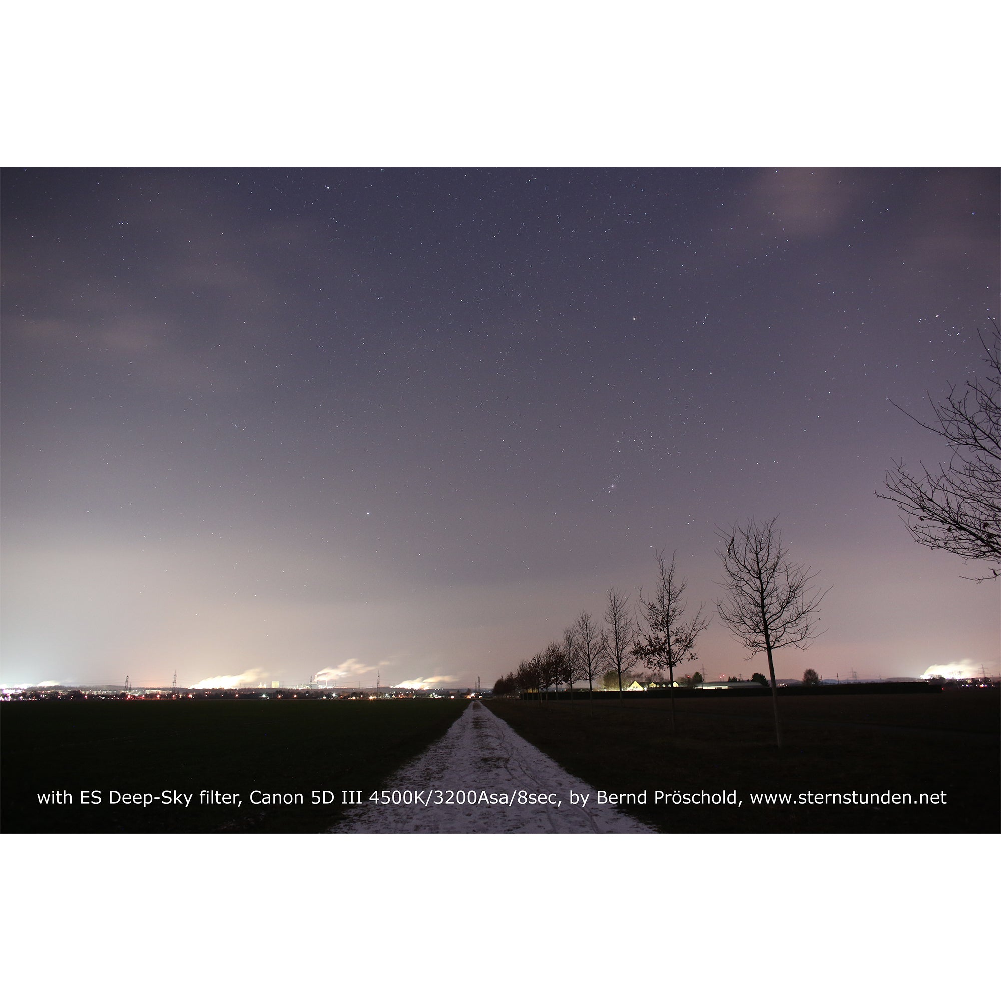 Further product view of the Explore Scientific 77mm slim dark sky filter