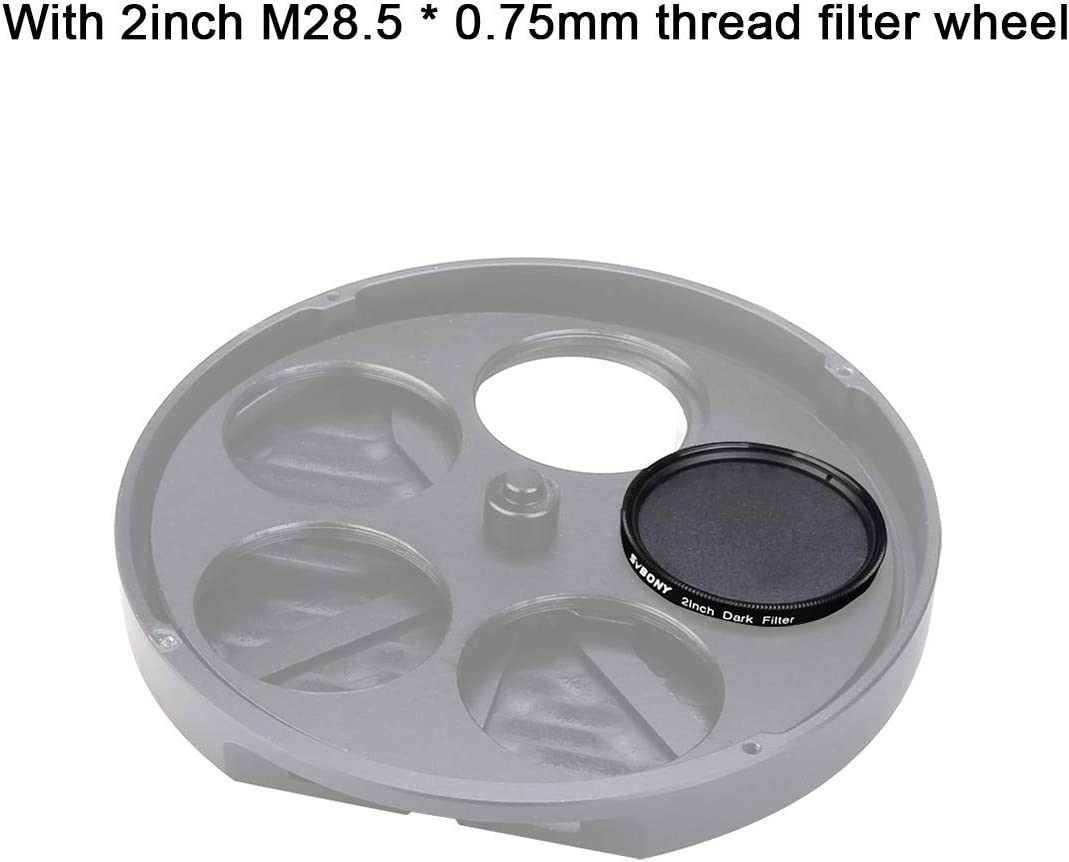 SVBONY SV164 2 inch dark frame filter for filter wheels and astrophotography calibration