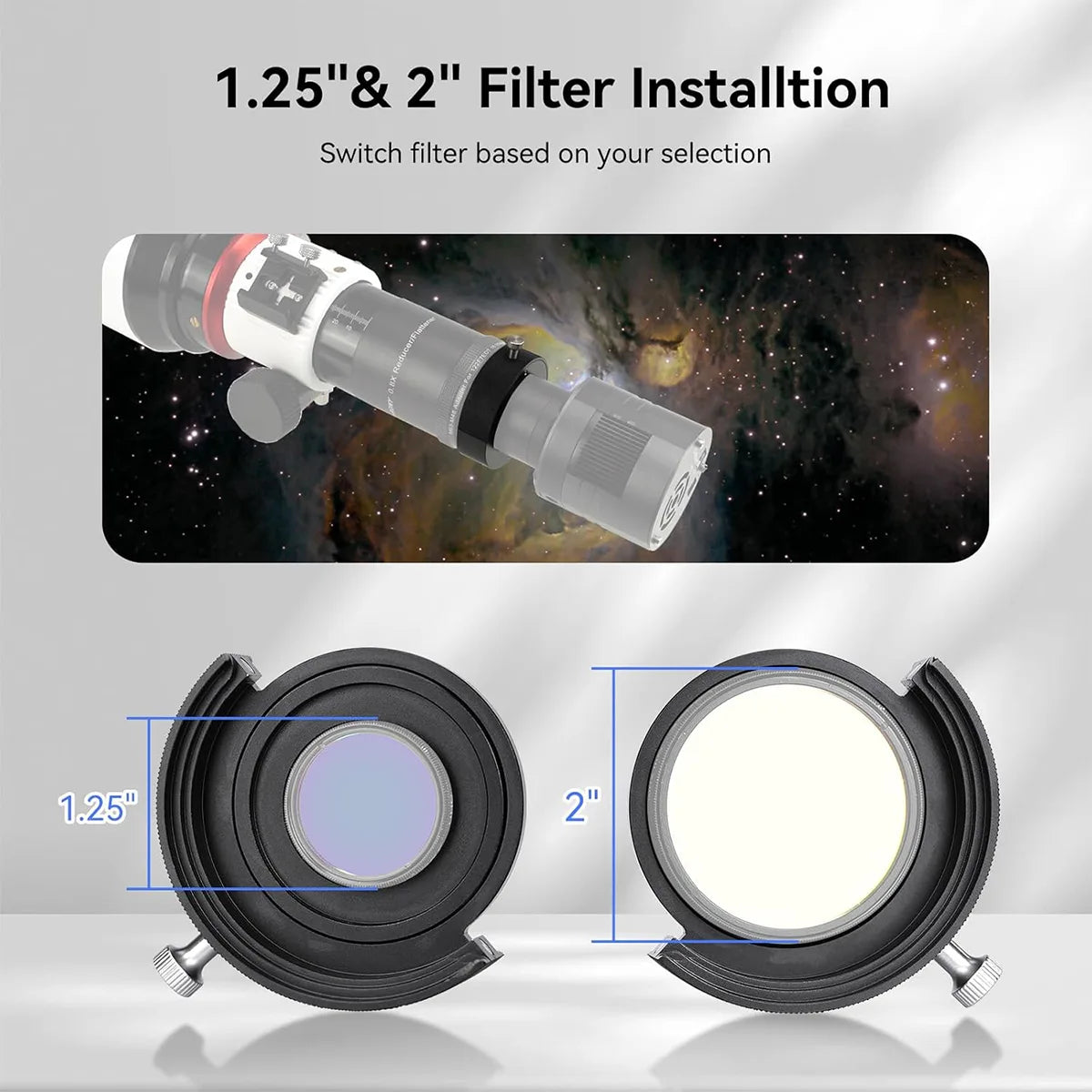 SVBONY SV226 M42 magnetic filter drawer for 1.25 and 2 inch astrophotography filters