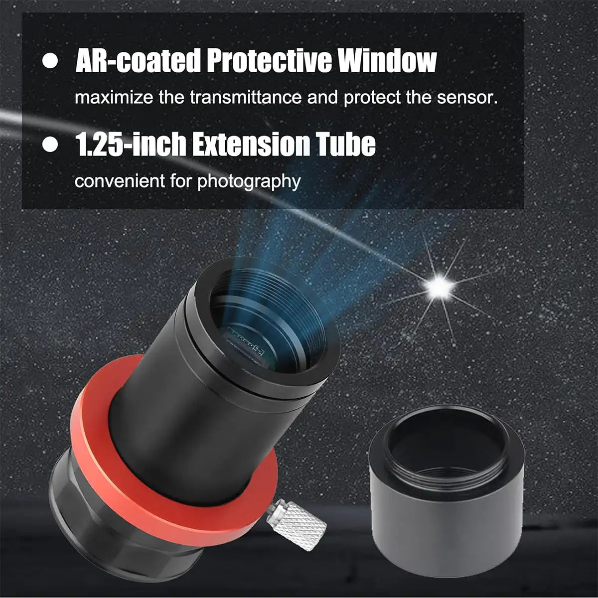 SVBONY SV905C 1.25 inch colour guide camera for autoguiding with guide scopes and off-axis guiders