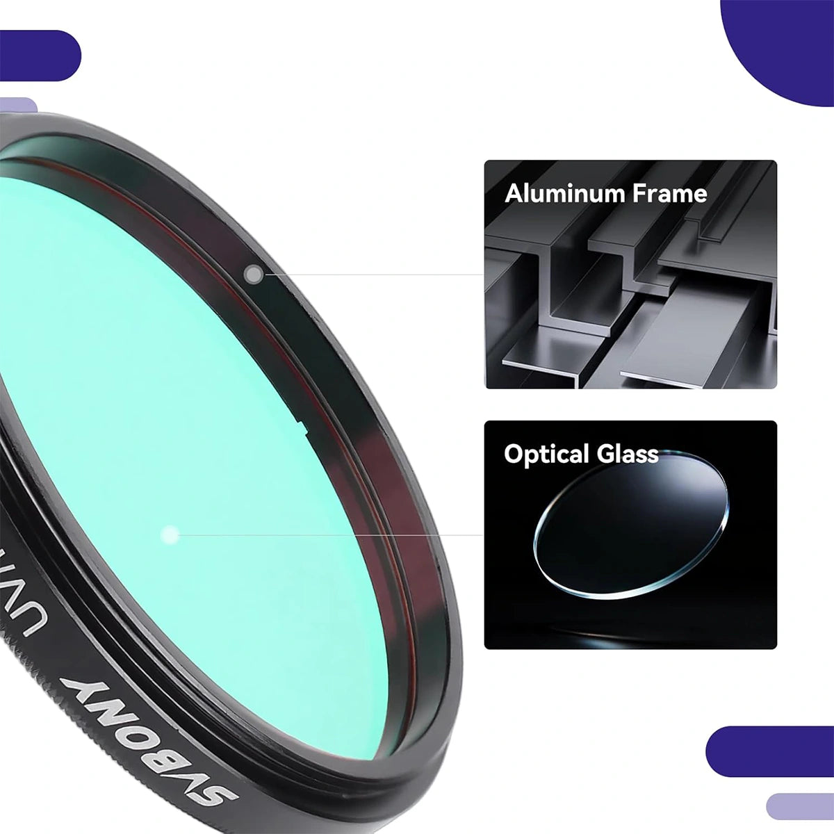 SVBONY 2″ UV/IR cut filter for colour astrophotography and sensor protection