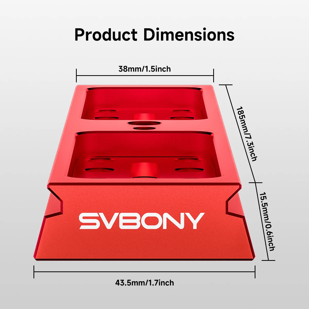 SVBONY SV239 double-sided Vixen and Arca-Swiss dovetail plate for mounting telescope tube rings