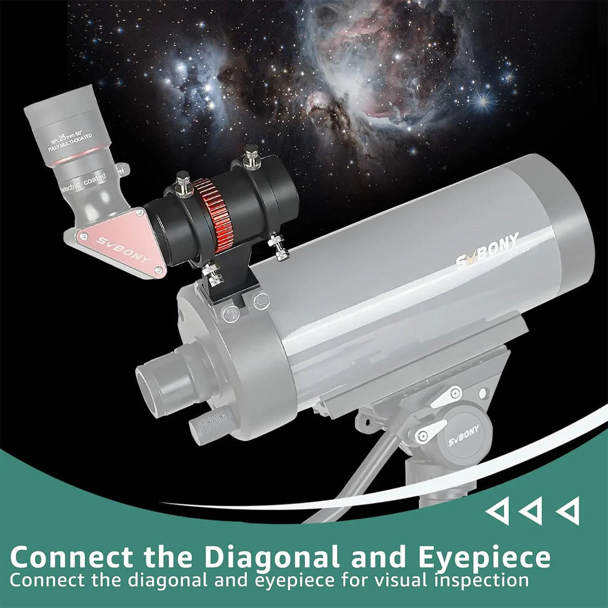 SVBONY SV165 40mm f/4 mini guide scope for autoguiding deep-sky astrophotography