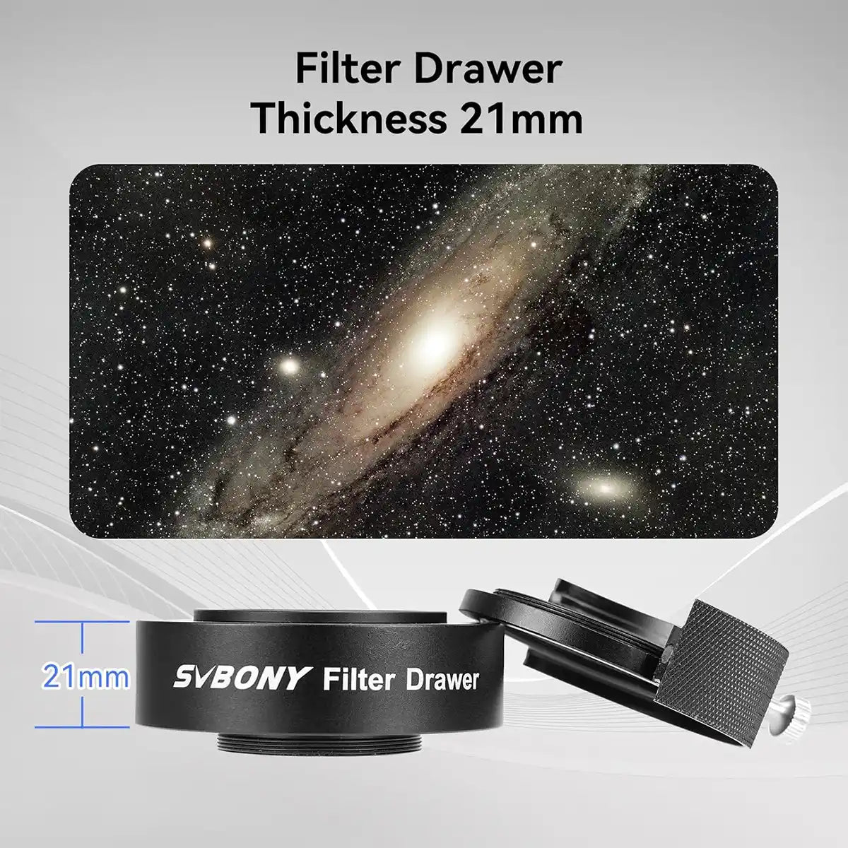 SVBONY SV226 M42 magnetic filter drawer for 1.25 and 2 inch astrophotography filters