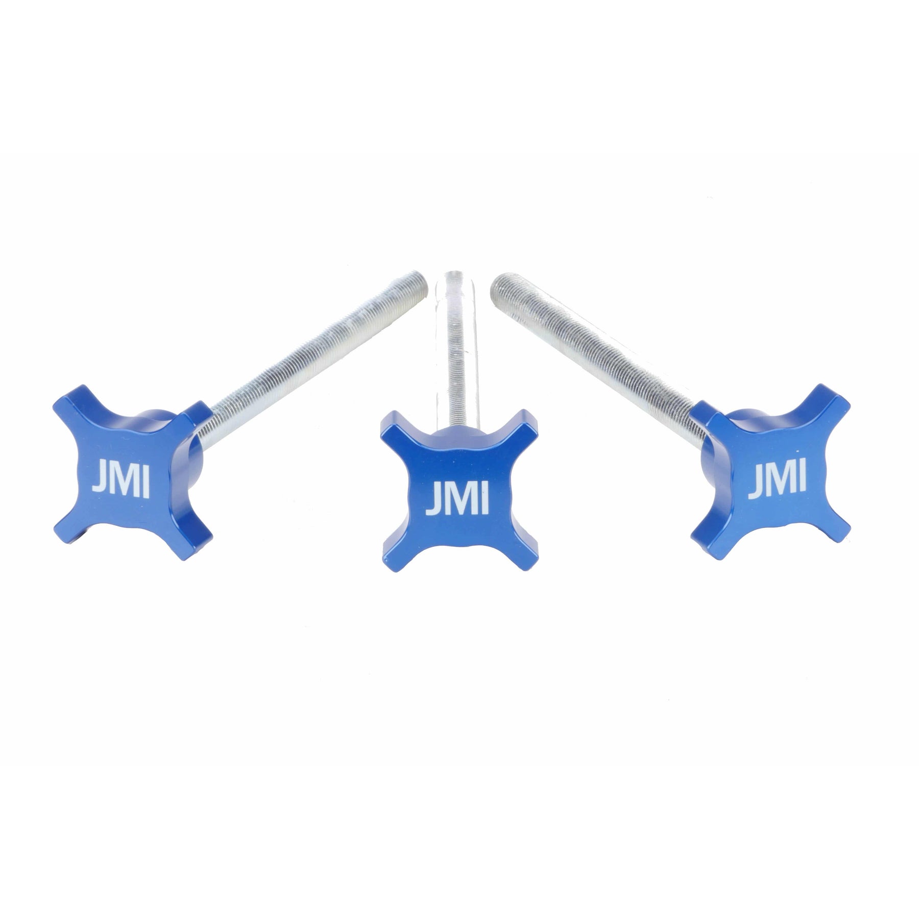 JMI replacement standard leveling screws for Universal Wheeley Bars, set of three, front view