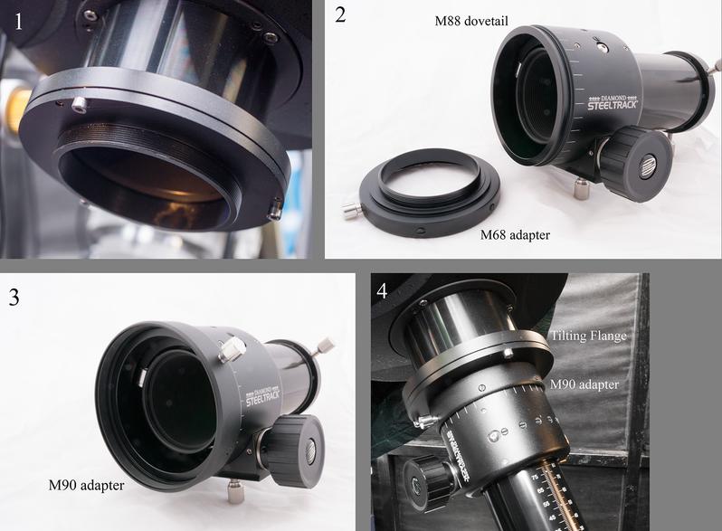 RT-Adapter M90x1 Diamond Steeltrack (Skywatcher)