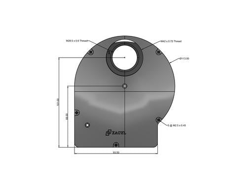 Xagyl Ultra Thin Motorized Filter Wheel - 5 x 1.25" Filters - V4 High Speed