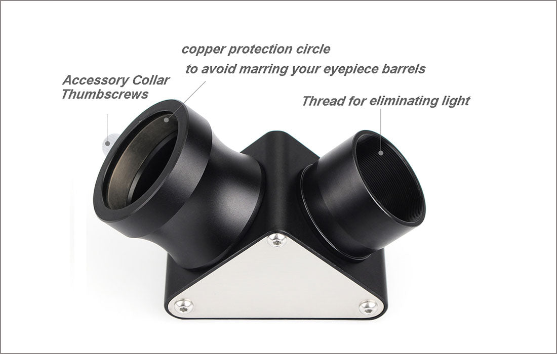 SVBONY SV188 1.25 inch 90 degree mirror star diagonal for refractor visual observing