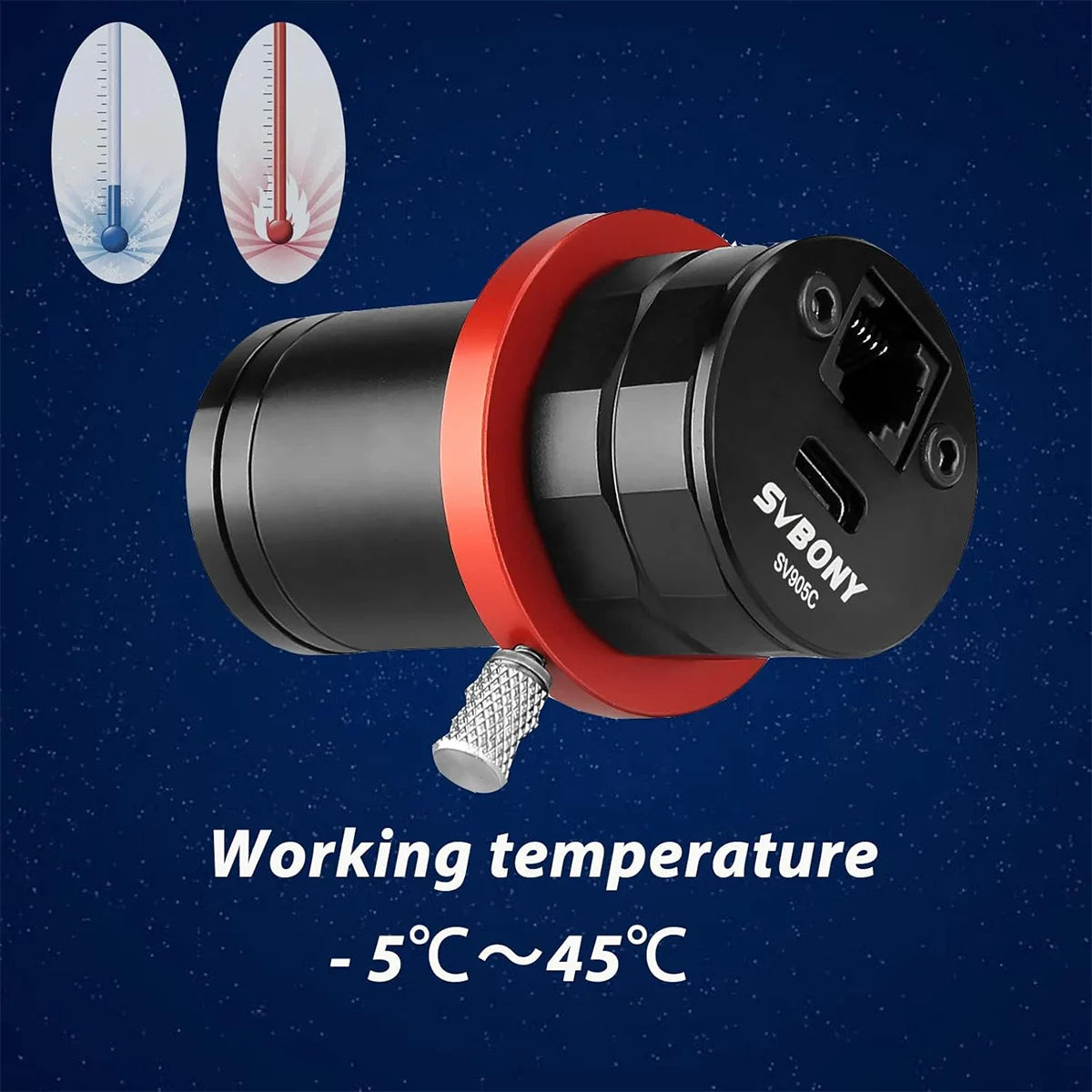 SVBONY SV905C 1.25 inch colour guide camera for autoguiding with guide scopes and off-axis guiders