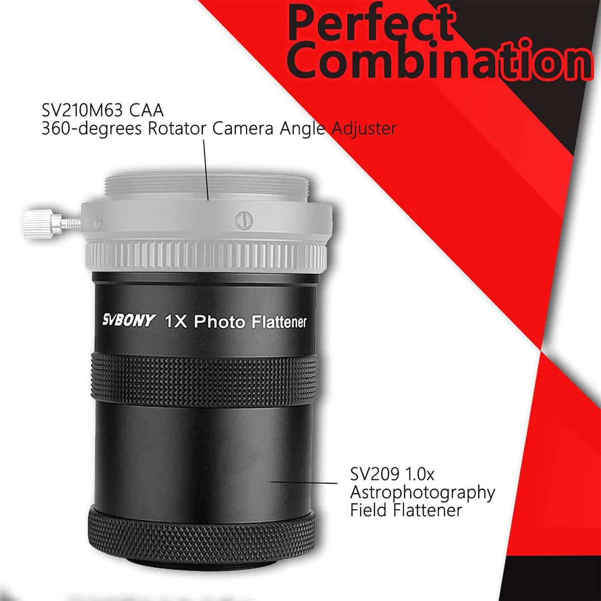 SVBONY SV209 1.0x field flattener for SV550 80 f/6 full-frame deep-sky astrophotography