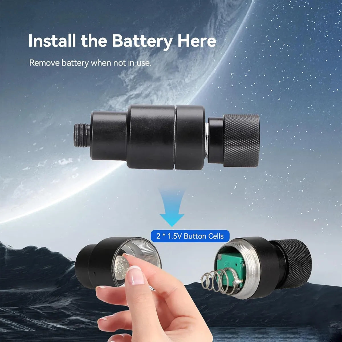 SVBONY SV152 20mm 70 degree 1.25 inch illuminated crosshair eyepiece for star centring and guiding