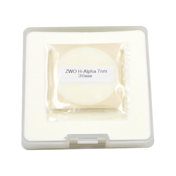 ZWO H-alpha 7nm narrowband filter 36mm unmounted round glass for APS-C monochrome astronomy cameras