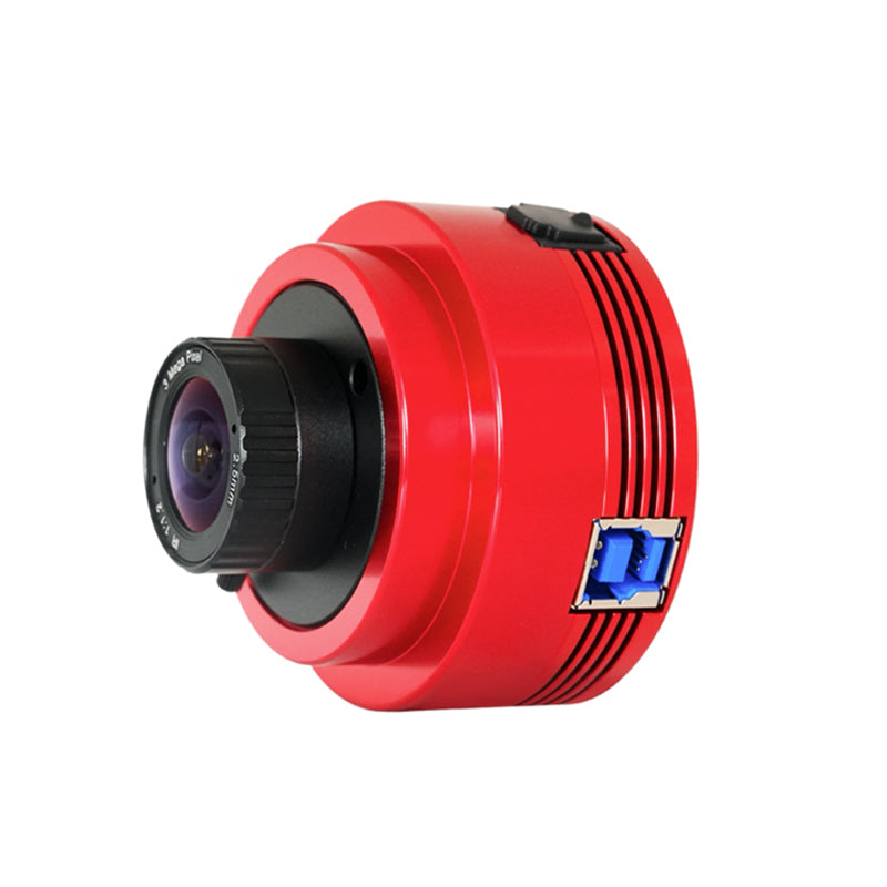 ZWO ASI676MC square-sensor all-sky one-shot colour astronomy camera with fisheye lens for meteor recording and full-sky monitoring