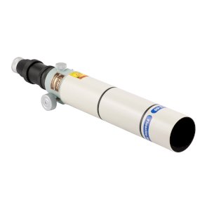 Takahashi FS-60Q refractor optical tube, side view showing rack-and-pinion focuser