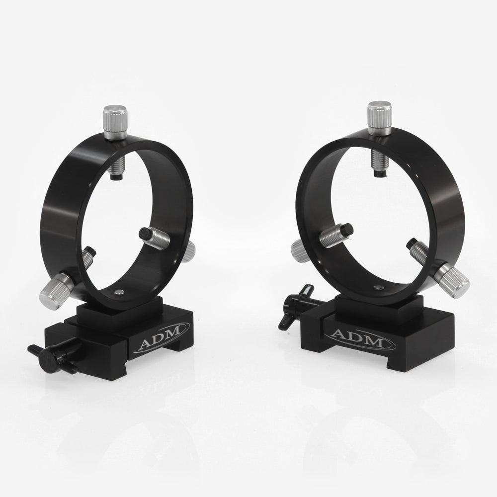 V Series Dovetail Ring Set. 75mm Adjustable Rings