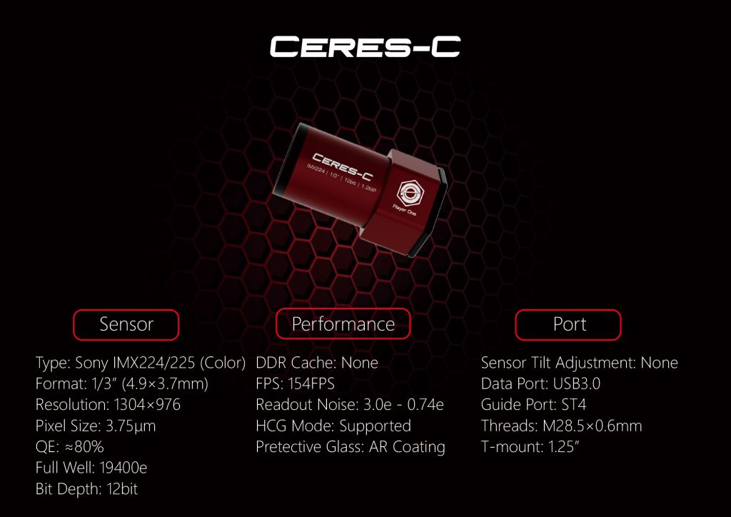 Ceres-C USB3.0 Color Camera (IMX224)