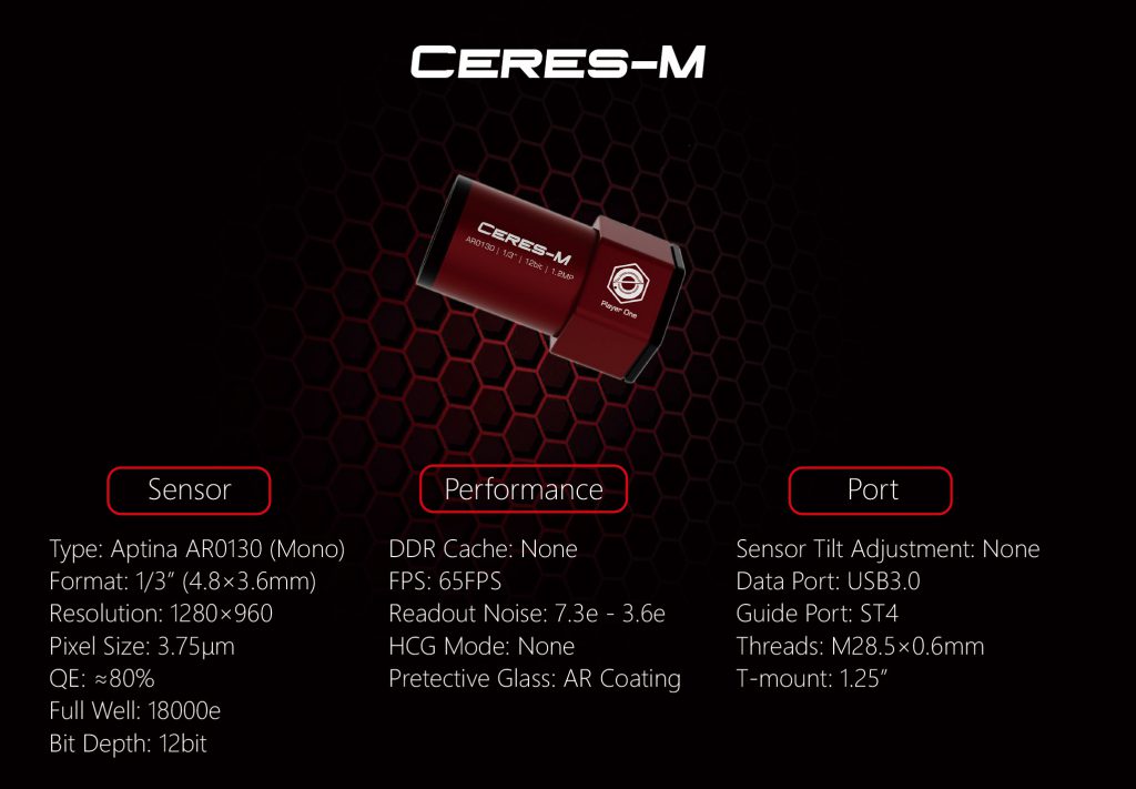 Ceres-M USB3.0 Mono Camera (AR0130)