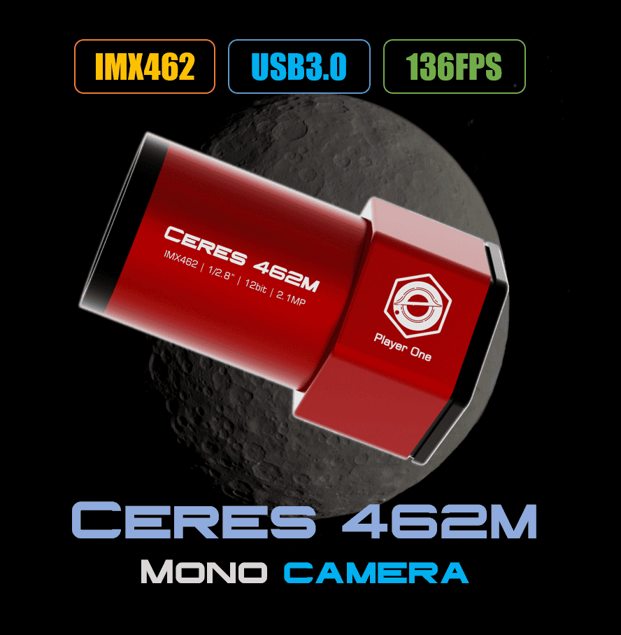 Player One Ceres 462M IMX462 mono guide camera